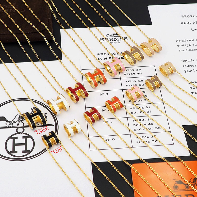 エルメス HERMES ミニ ポップアッシュ ポップH ネックレス エトゥープ ゴールド金具 2627458 エルメス ネックレス ポップH 公式 - 画像 (4)