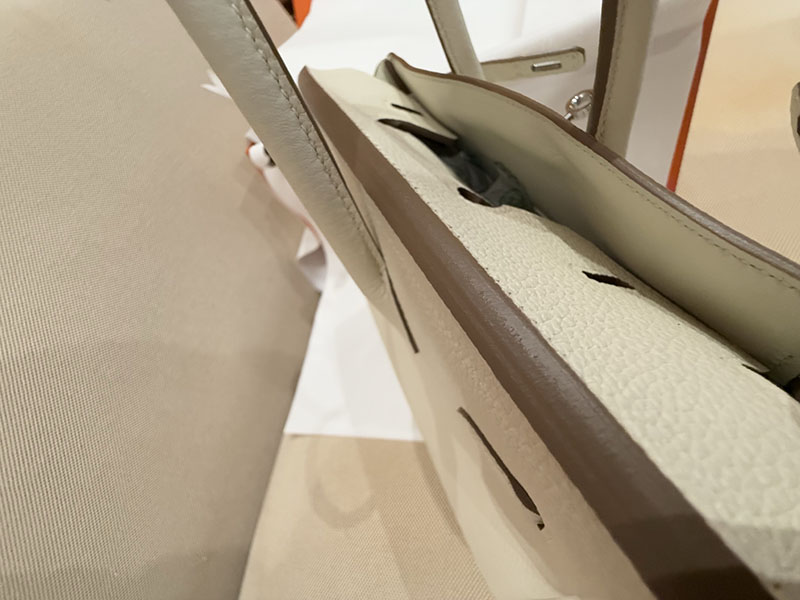 エルメス バーキン25 定価 HERMES バーキン25 マッシュルーム トゴ シルバー金具 2627490 エルメス専門店 おすすめ - 画像 (5)