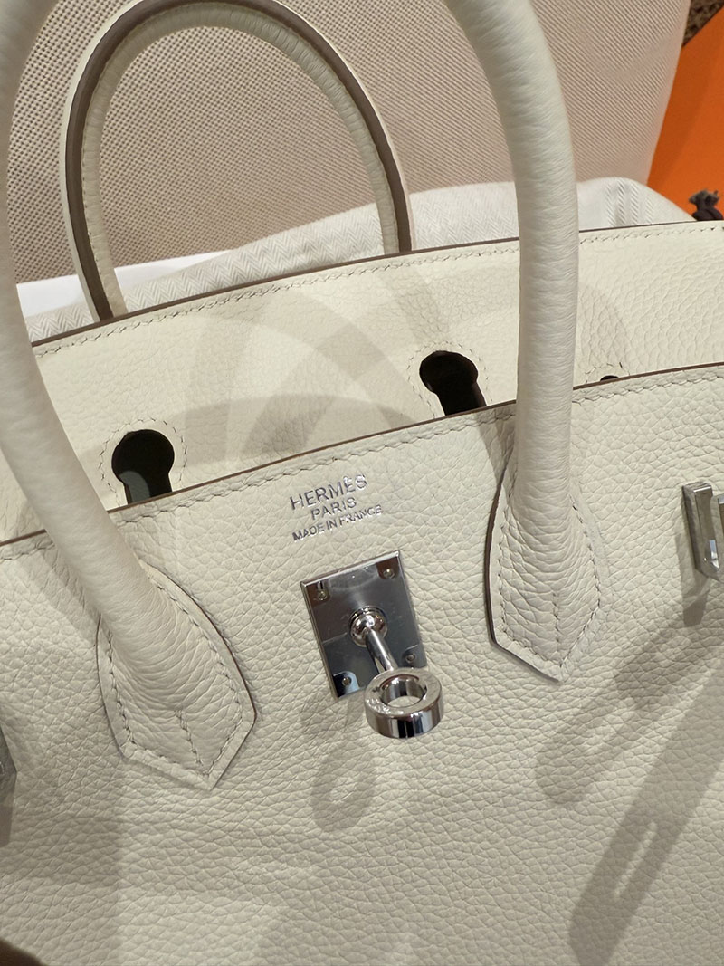 エルメス バーキン25 定価 HERMES バーキン25 マッシュルーム トゴ シルバー金具 2627490 エルメス専門店 おすすめ - 画像 (4)