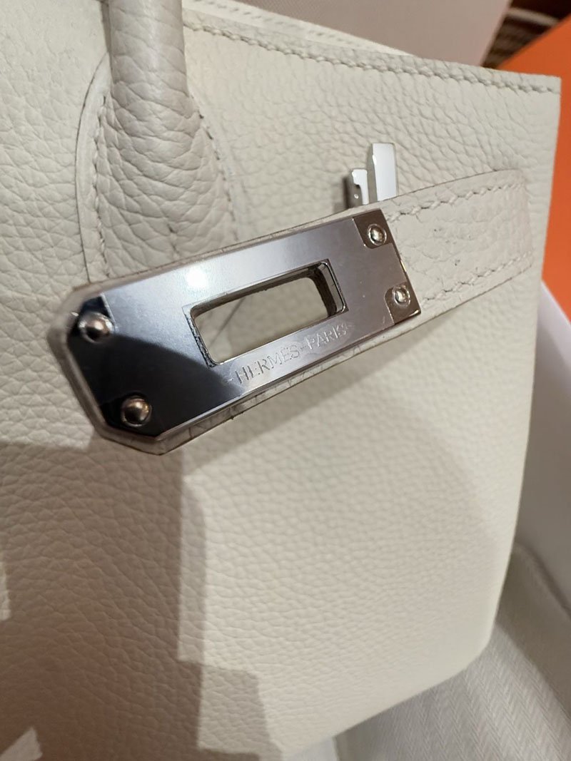 エルメス バーキン25 定価 HERMES バーキン25 マッシュルーム トゴ シルバー金具 2627490 エルメス専門店 おすすめ - 画像 (3)