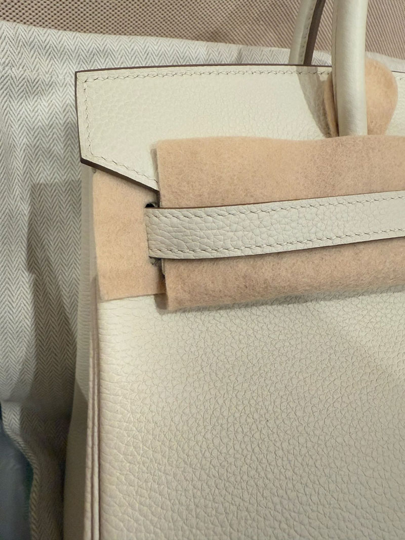 エルメス バーキン25 定価 HERMES バーキン25 マッシュルーム トゴ シルバー金具 2627490 エルメス専門店 おすすめ - 画像 (13)