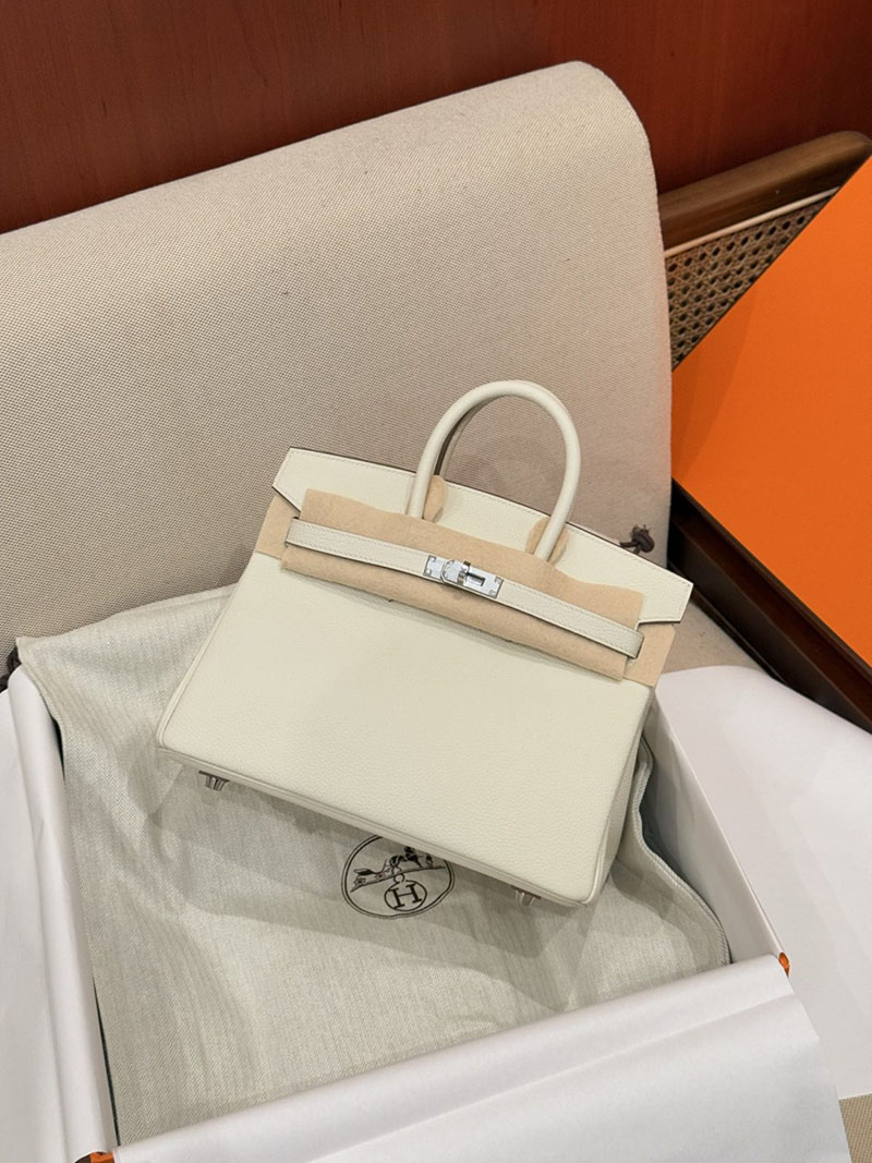 エルメス バーキン25 定価 HERMES バーキン25 マッシュルーム トゴ シルバー金具 2627490 エルメス専門店 おすすめ - 画像 (9)