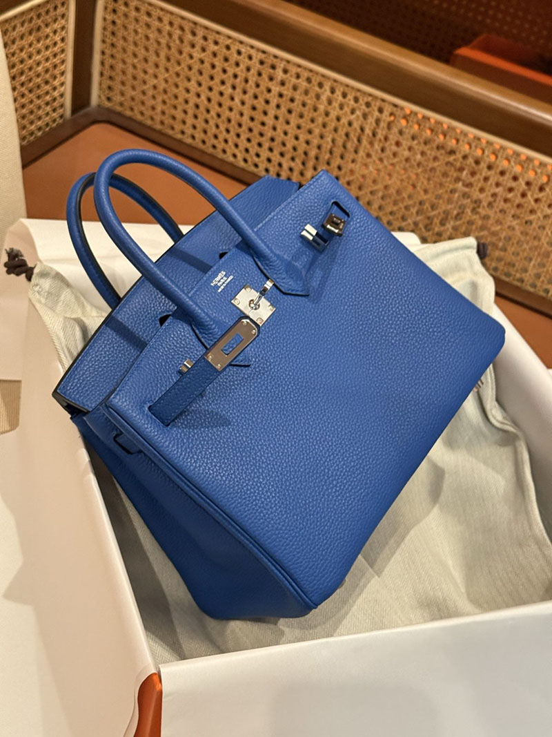 バーキン25 スーパーコピー HERMES バーキン25 ブルーフランス トゴ シルバー金具 2627492 エルメス専門店 おすすめ - 画像 (7)