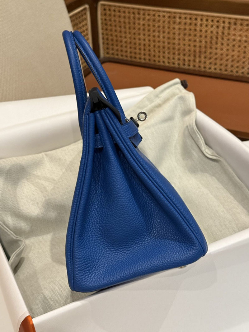 バーキン25 スーパーコピー HERMES バーキン25 ブルーフランス トゴ シルバー金具 2627492 エルメス専門店 おすすめ - 画像 (4)