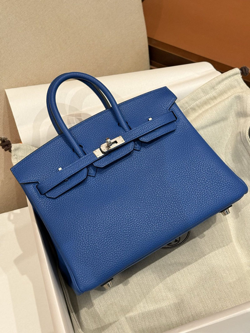 バーキン25 スーパーコピー HERMES バーキン25 ブルーフランス トゴ シルバー金具 2627492 エルメス専門店 おすすめ - 画像 (3)