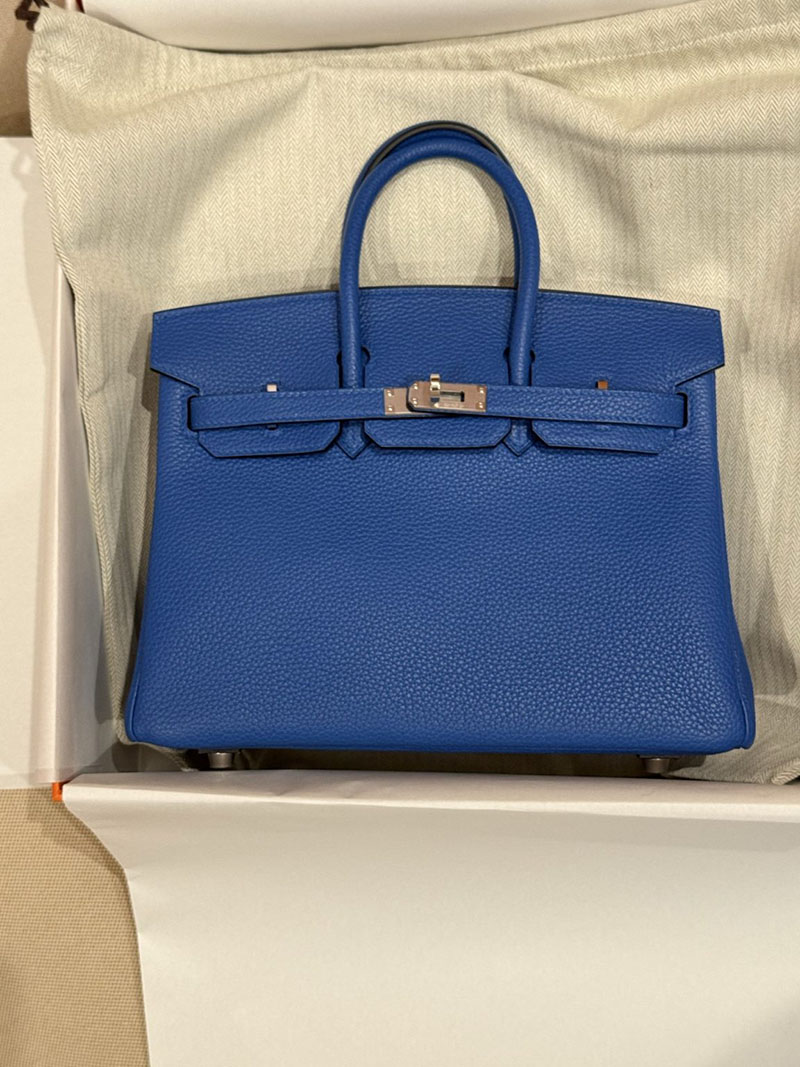 バーキン25 スーパーコピー HERMES バーキン25 ブルーフランス トゴ シルバー金具 2627492 エルメス専門店 おすすめ - 画像 (2)
