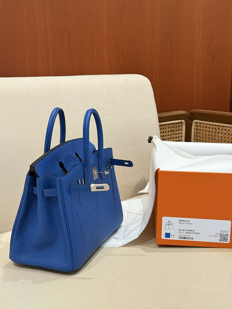 バーキン25 スーパーコピー HERMES バーキン25 ブルーフランス トゴ シルバー金具 2627492 エルメス専門店 おすすめ - 画像 (15)