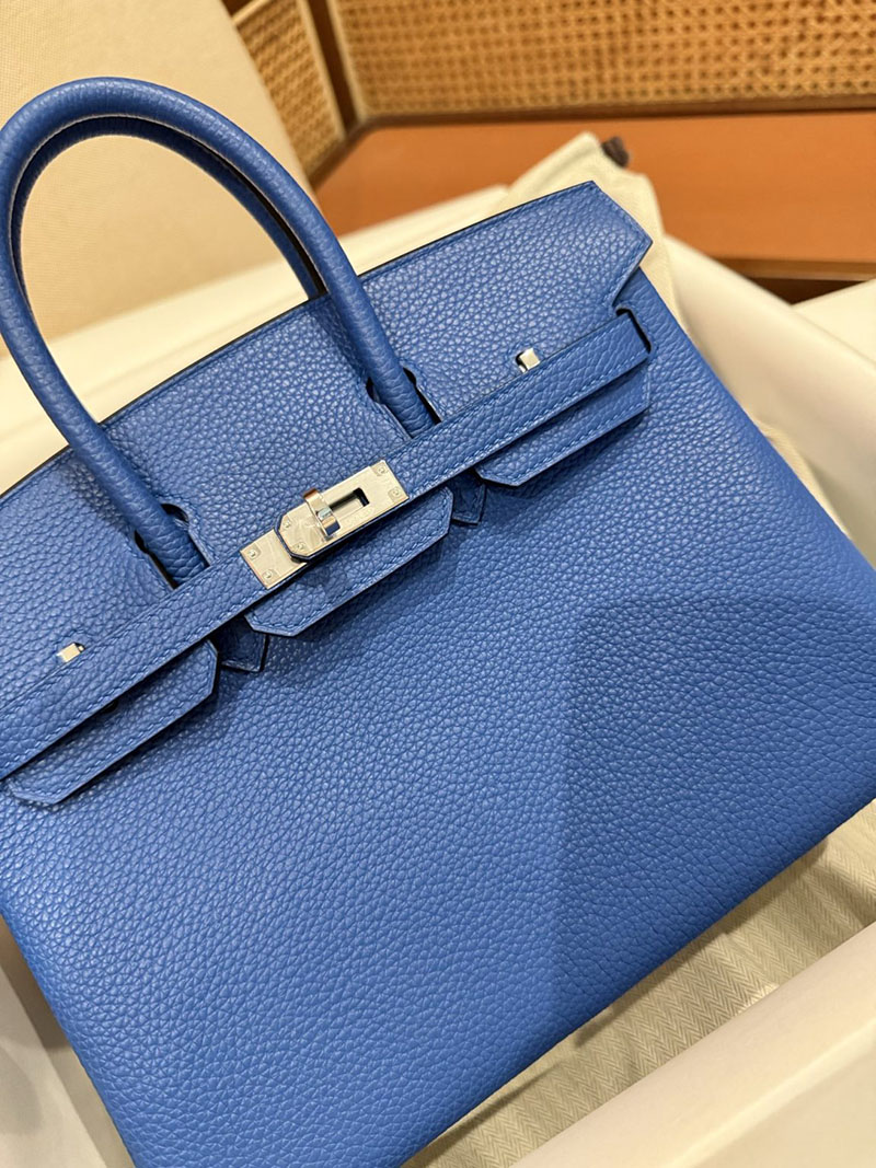 バーキン25 スーパーコピー HERMES バーキン25 ブルーフランス トゴ シルバー金具 2627492 エルメス専門店 おすすめ - 画像 (13)
