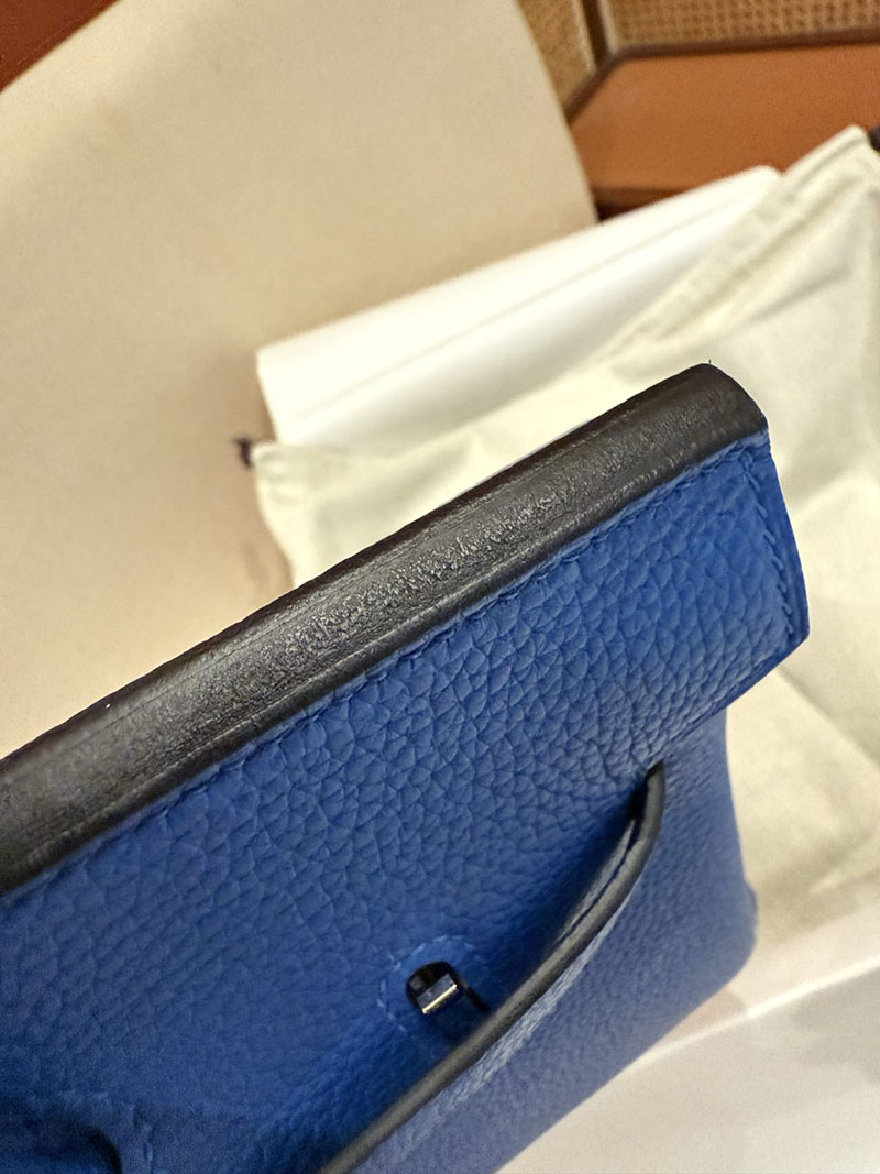 バーキン25 スーパーコピー HERMES バーキン25 ブルーフランス トゴ シルバー金具 2627492 エルメス専門店 おすすめ - 画像 (9)