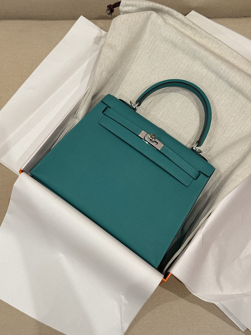 エルメス ケリー25 定価 HERMES ケリー25 外縫い ヴェールヴェロン ヴォーエプソン シルバー金具 2627494 エルメス専門店 おすすめ - 画像 (8)