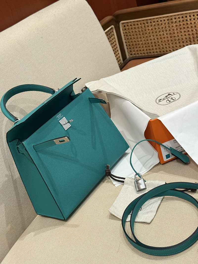 エルメス ケリー25 定価 HERMES ケリー25 外縫い ヴェールヴェロン ヴォーエプソン シルバー金具 2627494 エルメス専門店 おすすめ - 画像 (7)