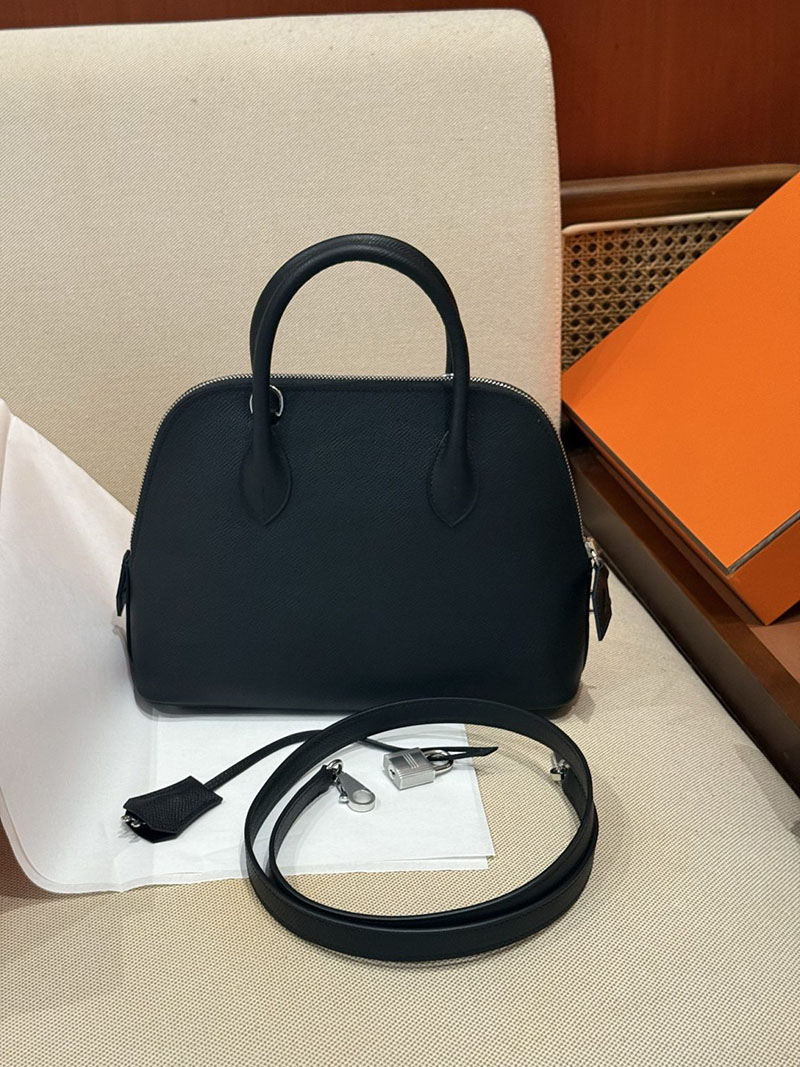エルメスボリード27黒 HERMES ボリード27 黒 ブラック ヴォーエプソン シルバー金具 2627499 エルメス専門店 おすすめ - 画像 (8)