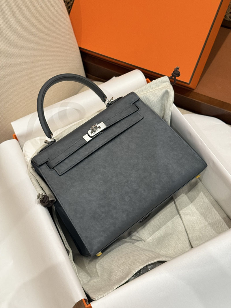 エルメス ケリー25 HERMES ケリー25 外縫い グリミスティ ヴォーエプソン シルバー金具 2627500 エルメス専門店 おすすめ - 画像 (2)