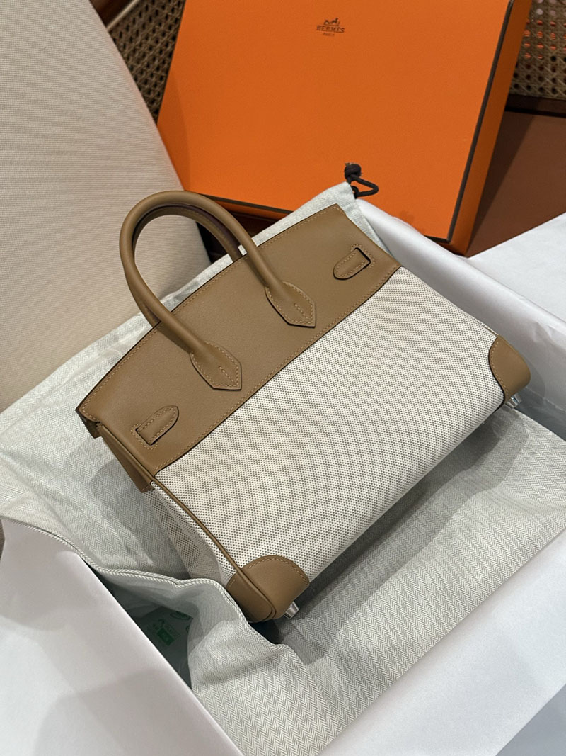 エルメス バーキン 人気 HERMES バーキン25 キャンバス グリアスファルト スイフト/トワル シルバー金具 2627502 エルメス専門店 おすすめ - 画像 (3)