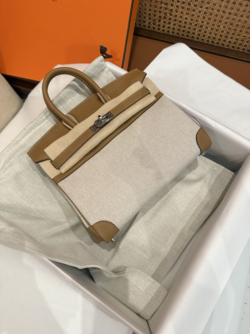 エルメス バーキン 人気 HERMES バーキン25 キャンバス グリアスファルト スイフト/トワル シルバー金具 2627502 エルメス専門店 おすすめ - 画像 (12)