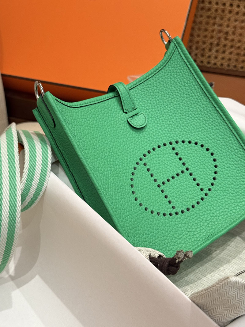 エルメス バッグ エブリンtpm HERMES エヴリン 16 TPM ヴェールコミック トリヨンクレマンス シルバー金具 2627507 エルメス専門店 - 画像 (3)