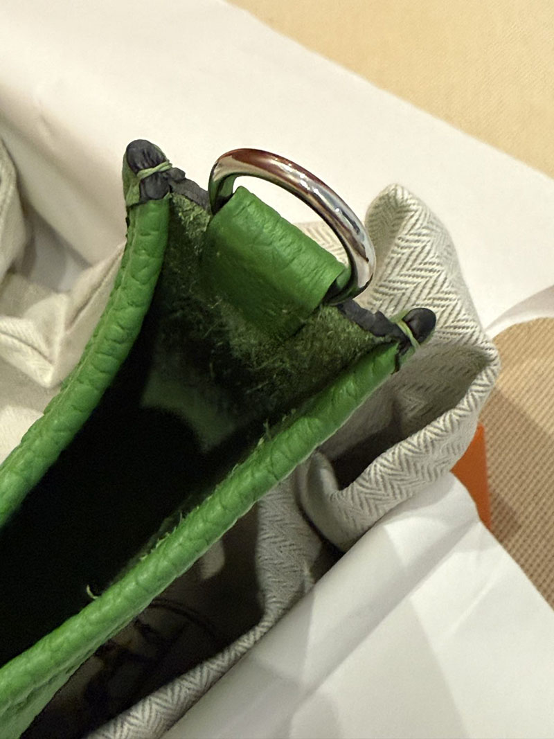 エルメス エブリン ミニ HERMES エヴリン 16 TPM ヴェールヴェルティゴ トリヨンクレマンス シルバー金具 2627512 エルメス専門店 - 画像 (5)