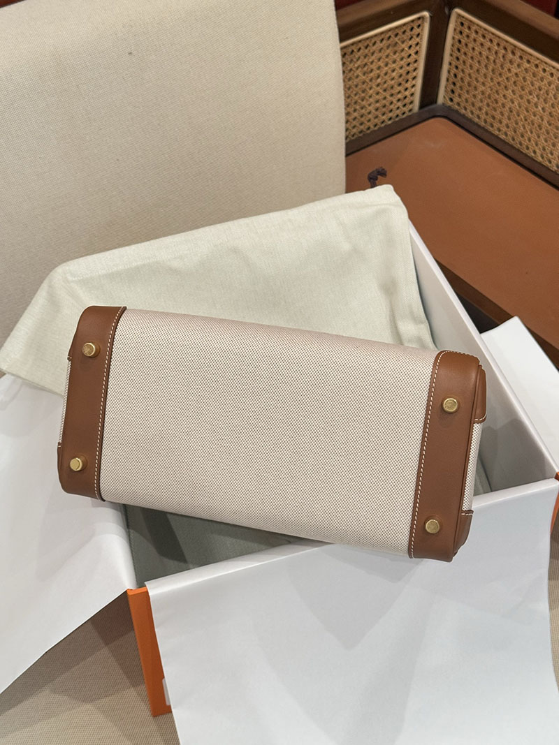 レディース ブランドバッグ 人気ランキング HERMES バーキン25 キャンバス ゴールド スイフト/トワル ゴールド金具 2627524 エルメス専門店 おすすめ - 画像 (6)