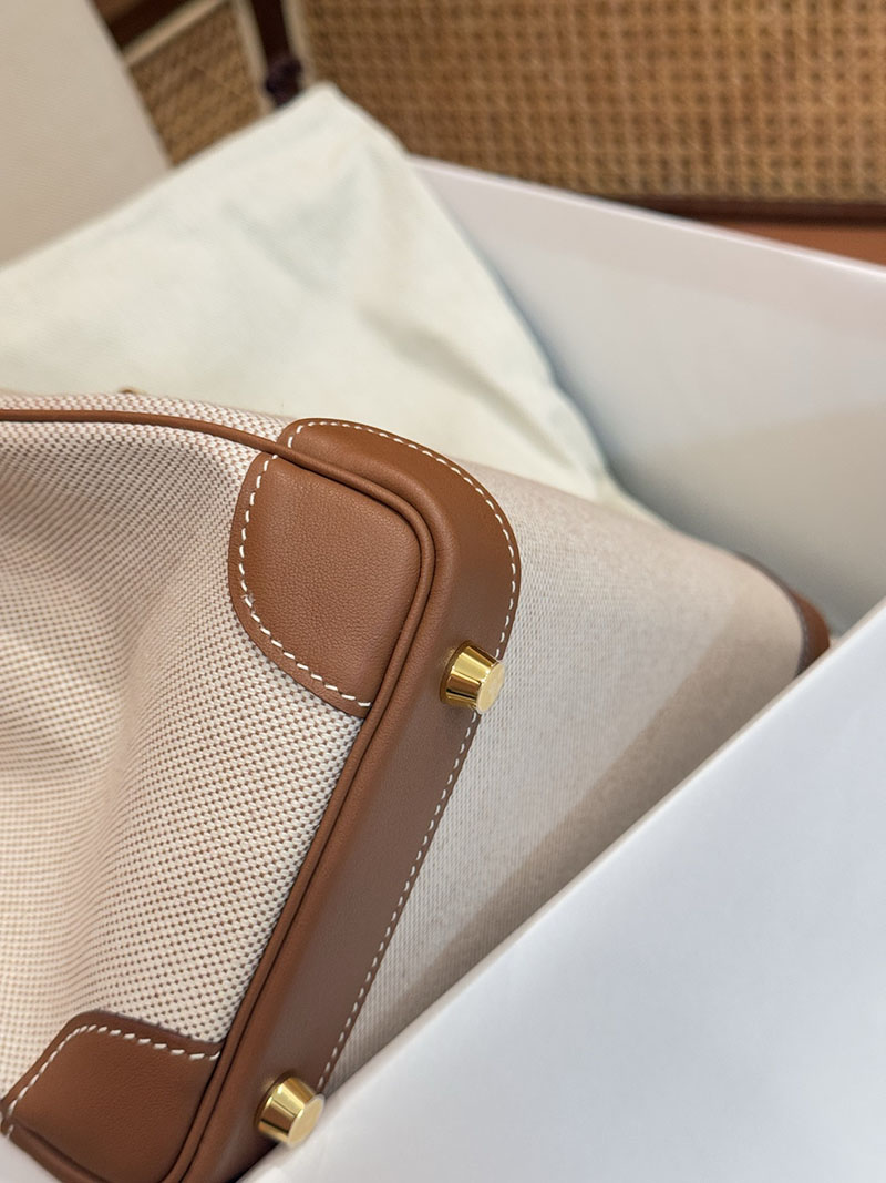 レディース ブランドバッグ 人気ランキング HERMES バーキン25 キャンバス ゴールド スイフト/トワル ゴールド金具 2627524 エルメス専門店 おすすめ - 画像 (3)