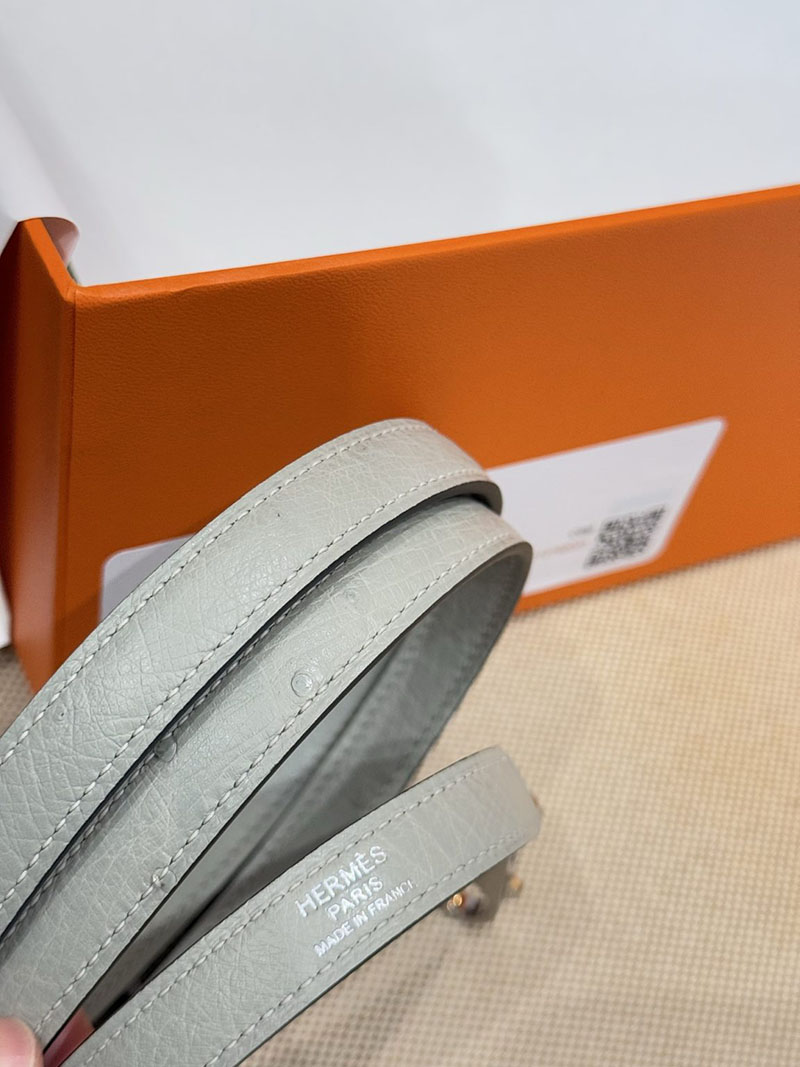 女性 バッグ 人気ハイブランド HERMES ケリー25 外縫い ブルーグラシエ オーストリッチ シルバー金具 2627525 エルメス専門店 おすすめ - 画像 (10)