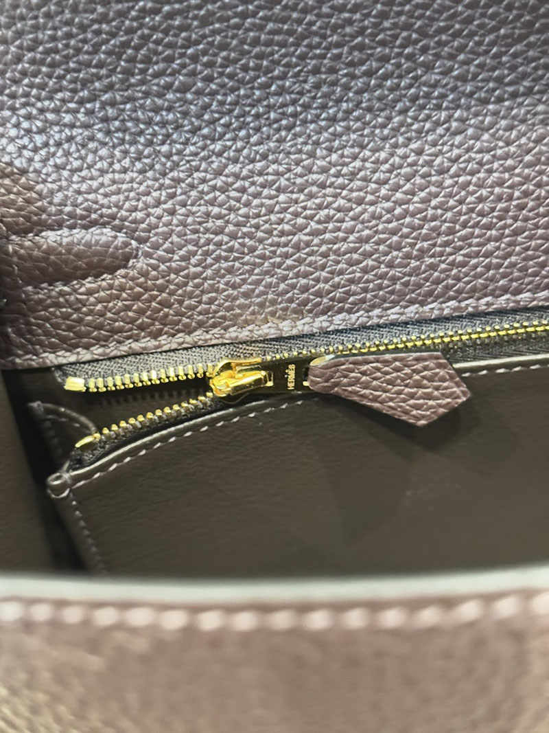 女性 バッグ 人気 40代 ハイブランド HERMES ケリー25 内縫い ルージュセリエ ヴォーエプソン ゴールド金具 2627526 エルメス専門店 - 画像 (3)
