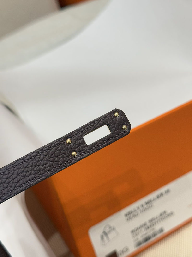 女性 バッグ 人気 40代 ハイブランド HERMES ケリー25 内縫い ルージュセリエ ヴォーエプソン ゴールド金具 2627526 エルメス専門店 - 画像 (4)