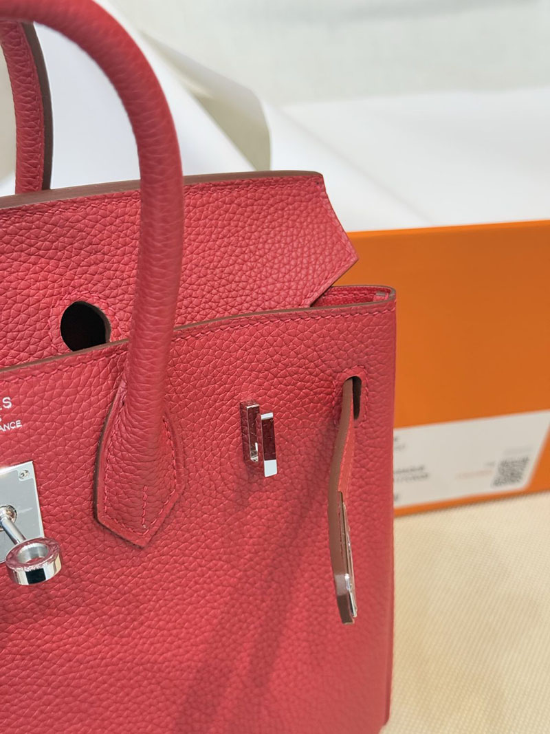 女性 バッグ 人気 20代 HERMES バーキン25 ルージュカザック トゴ シルバー金具 2627530 エルメス専門店 おすすめ - 画像 (12)