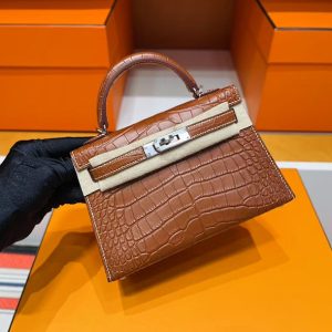 エルメス ミニケリー クロコ