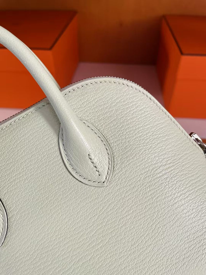 エルメス ボリードミニ HERMES ボリード1923 ミニ クレ/ヴェールコミック シェブルミゾル シルバー金具 2627737 エルメス 新作バッグ - 画像 (8)