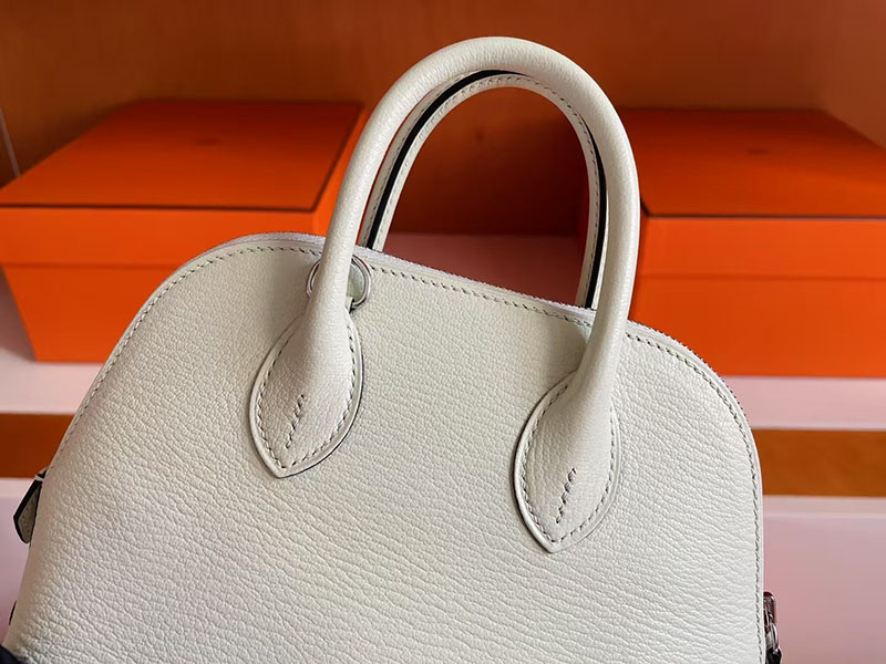 エルメス ボリードミニ HERMES ボリード1923 ミニ クレ/ヴェールコミック シェブルミゾル シルバー金具 2627737 エルメス 新作バッグ - 画像 (3)