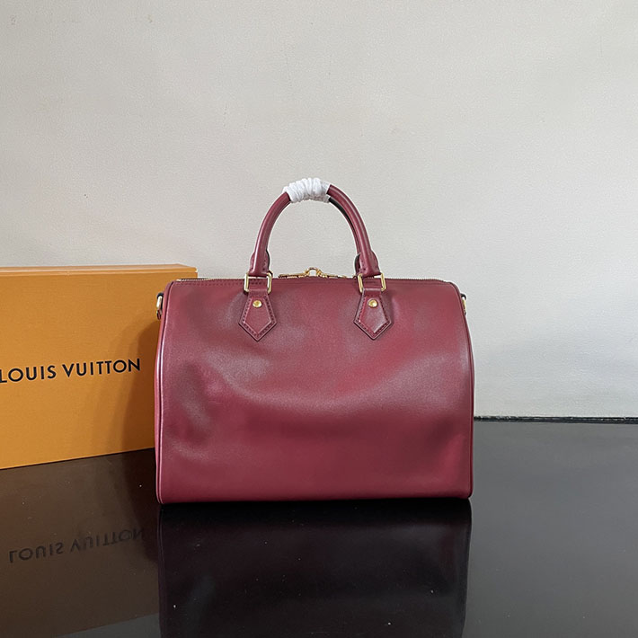 ルイヴィトン販売店舗 バッグ レディース Louis Vuitton スピーディ・ソフト 30 プラム M25766 ルイヴィトン スピーディ 新作 - 画像 (8)