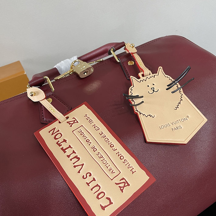 ルイヴィトン販売店舗 バッグ レディース Louis Vuitton スピーディ・ソフト 30 プラム M25766 ルイヴィトン スピーディ 新作 - 画像 (6)