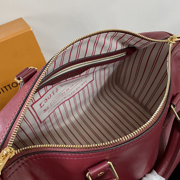 ルイヴィトン販売店舗 バッグ レディース Louis Vuitton スピーディ・ソフト 30 プラム M25766 ルイヴィトン スピーディ 新作 - 画像 (3)