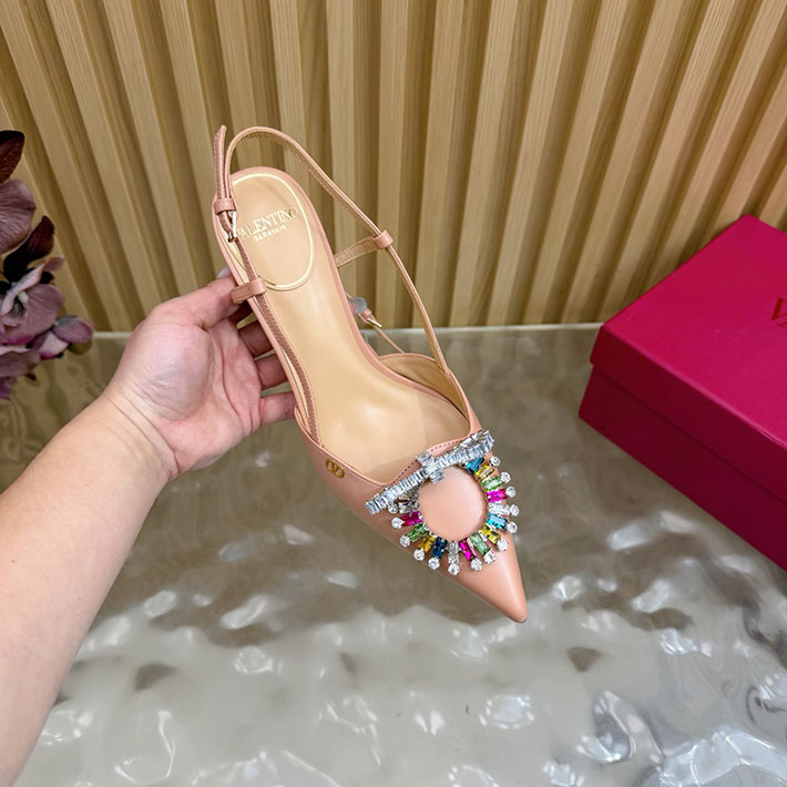 ヴァレンティノ 靴 シューズ レディース VALENTINO 80mm レザースクエアビジューパンプス 2628217 ヴァレンティノ パンプス セール - 画像 (3)