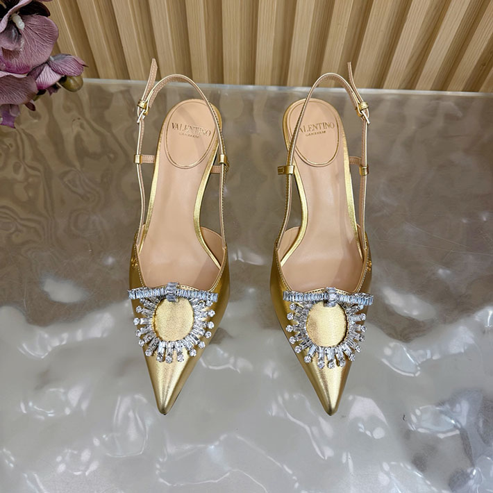 ヴァレンティノ 靴 シューズ レディース VALENTINO 65mm レザースクエアビジューパンプス 2628221 ヴァレンティノ 靴 レディース - 画像 (8)