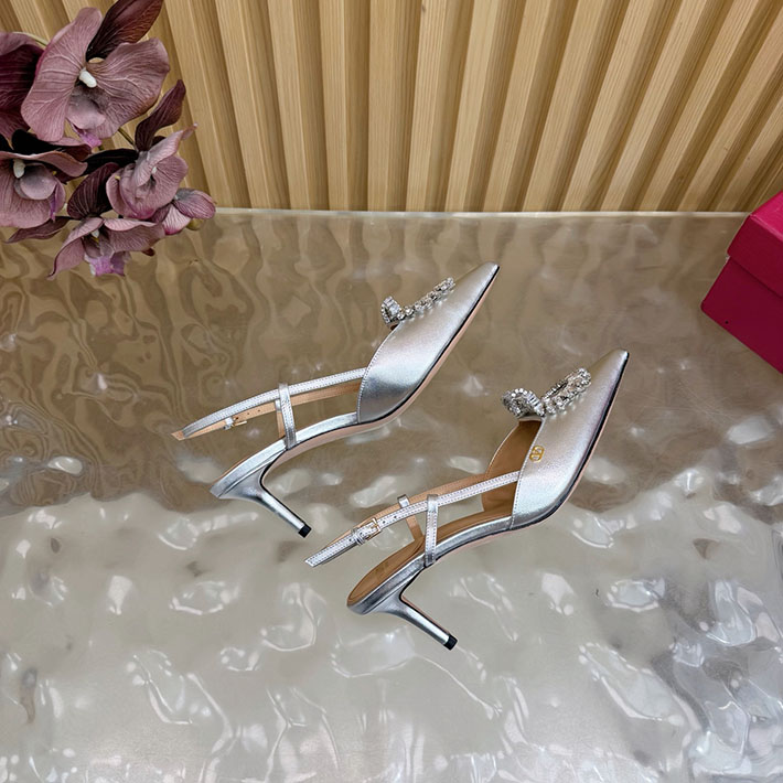 ヴァレンティノ 靴 シューズ レディース VALENTINO 65mm レザースクエアビジューパンプス 2628222 夏 パンプス ヒール - 画像 (3)