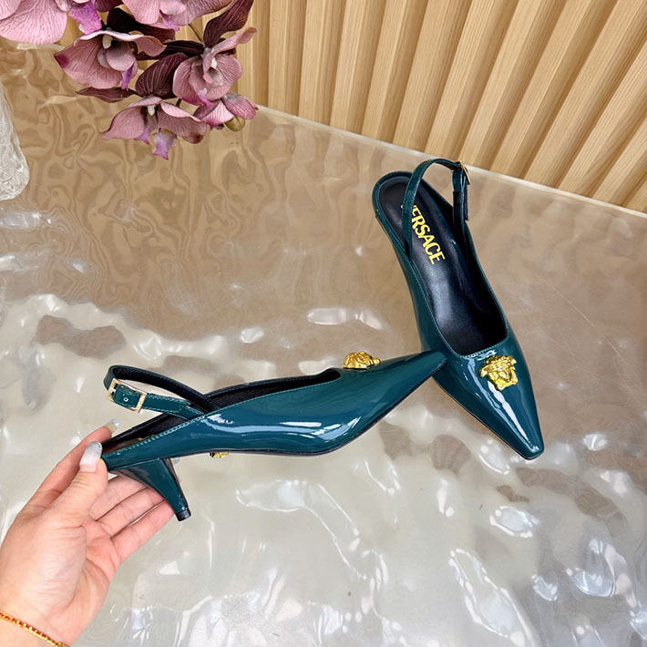 最高級ヴェルサーチェスーパーコピー VERSACE ラ メドゥーサ レザーパンプス 50 mm 2628243 ハイヒールブランド ランキング - 画像 (2)