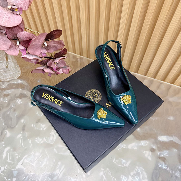 最高級ヴェルサーチェスーパーコピー VERSACE ラ メドゥーサ レザーパンプス 50 mm 2628243 ハイヒールブランド ランキング - 画像 (7)