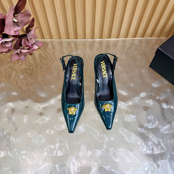 最高級ヴェルサーチェスーパーコピー VERSACE ラ メドゥーサ レザーパンプス 50 mm 2628243 ハイヒールブランド ランキング - 画像 (6)