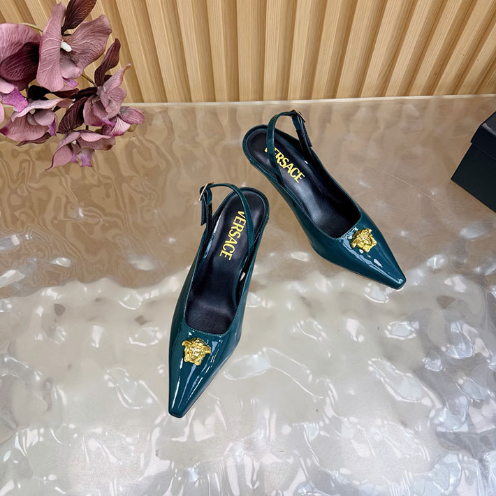 最高級ヴェルサーチェスーパーコピー VERSACE ラ メドゥーサ レザーパンプス 50 mm 2628243 ハイヒールブランド ランキング - 画像 (4)