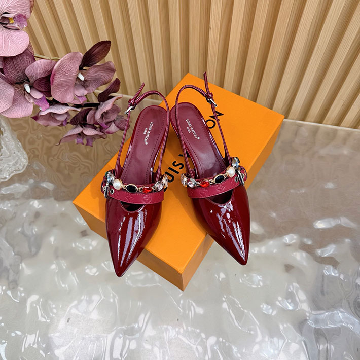 ルイヴィトン アウトレット店舗 靴 レディース Louis Vuitton 55mm LV バイブ バレリーナ 2628260 ルイヴィトン ヒール サンダル - 画像 (3)