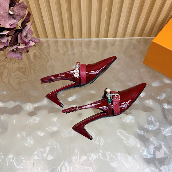 ルイヴィトン アウトレット店舗 靴 レディース Louis Vuitton 55mm LV バイブ バレリーナ 2628260 ルイヴィトン ヒール サンダル - 画像 (9)