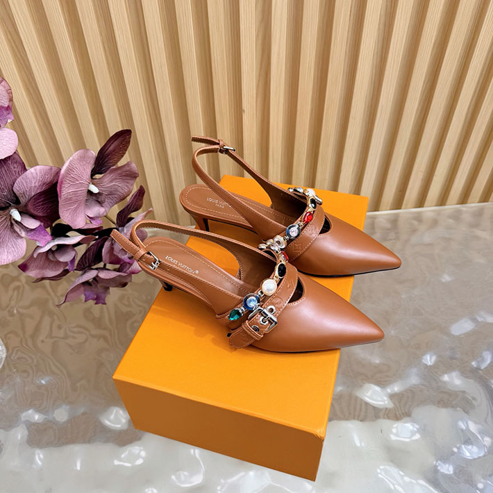 ルイヴィトン アウトレット店舗 靴 レディース Louis Vuitton 55mm LV バイブ バレリーナ 2628266 ハイ ブランド パンプス ランキング - 画像 (2)