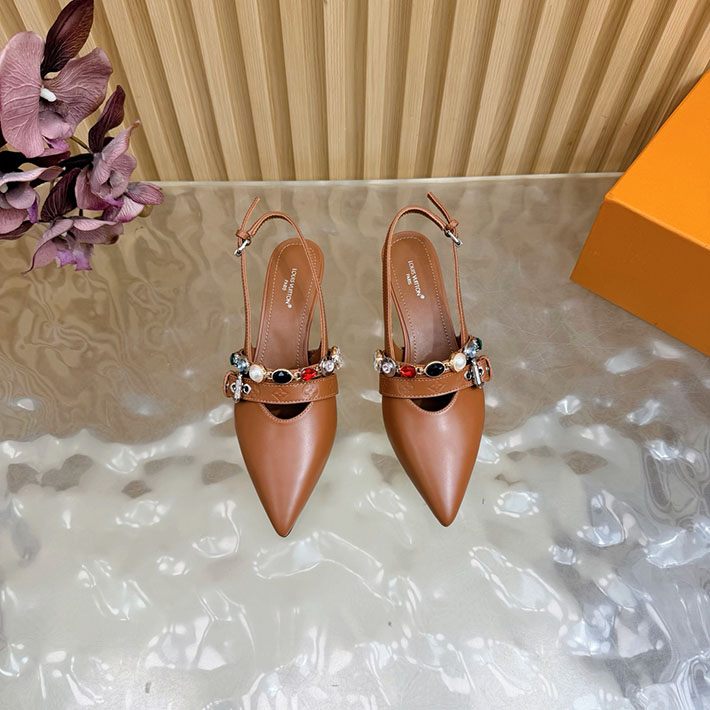 ルイヴィトン アウトレット店舗 靴 レディース Louis Vuitton 55mm LV バイブ バレリーナ 2628266 ハイ ブランド パンプス ランキング - 画像 (10)