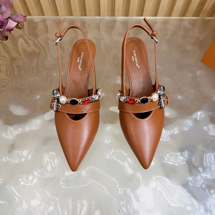 ルイヴィトン アウトレット店舗 靴 レディース Louis Vuitton 55mm LV バイブ バレリーナ 2628266 ハイ ブランド パンプス ランキング - 画像 (9)