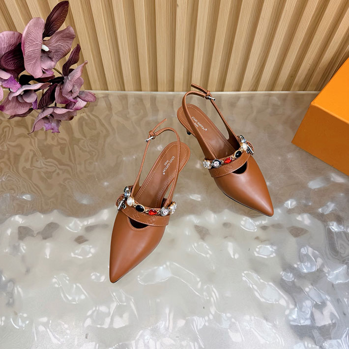 ルイヴィトン アウトレット店舗 靴 レディース Louis Vuitton 55mm LV バイブ バレリーナ 2628266 ハイ ブランド パンプス ランキング - 画像 (8)