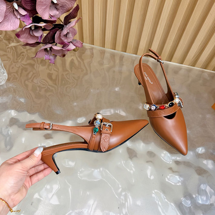 ルイヴィトン アウトレット店舗 靴 レディース Louis Vuitton 55mm LV バイブ バレリーナ 2628266 ハイ ブランド パンプス ランキング - 画像 (7)