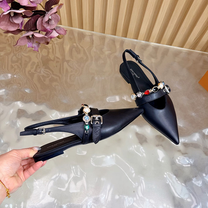 ルイヴィトン アウトレット店舗 靴 レディース Louis Vuitton LV バイブ バレリーナ 2628270 ヒール レディース ブランド 人気 - 画像 (4)