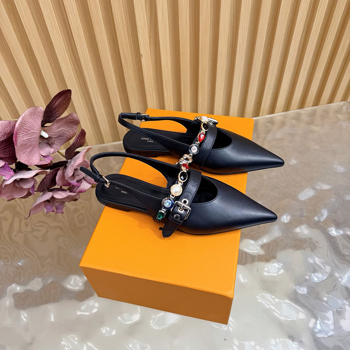 ルイヴィトン アウトレット店舗 靴 レディース Louis Vuitton LV バイブ バレリーナ 2628270 ヒール レディース ブランド 人気 - 画像 (2)