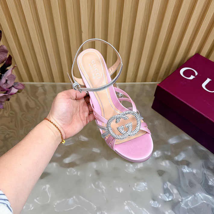 グッチ直営アウトレット店 GUCCI 105mm pump with crystal Interlocking G 2628304 グッチサンダル値段 - 画像 (11)